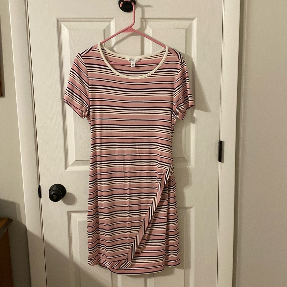 Market & Spruce summer striped dress. L Petite